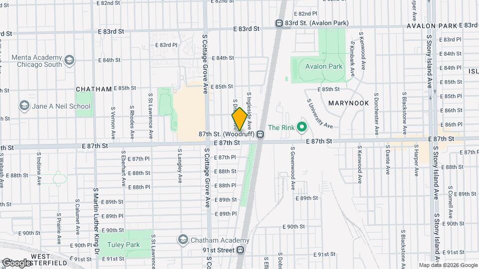 8645 S Drexel Ave Map and Location Details