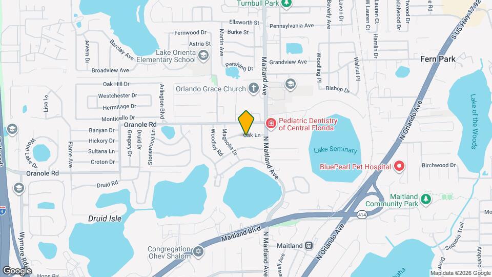 510 Oak Ln Map and Location Details