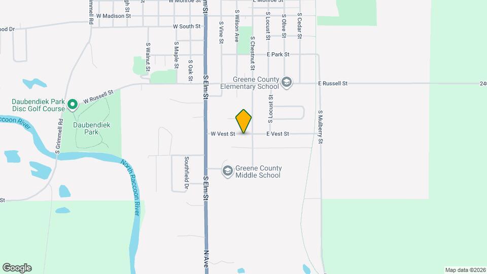 107 E Vest St Mapa y Detalles de la Ubicación