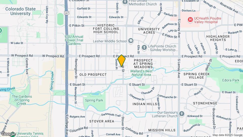 610 Parker St Map and Location Details