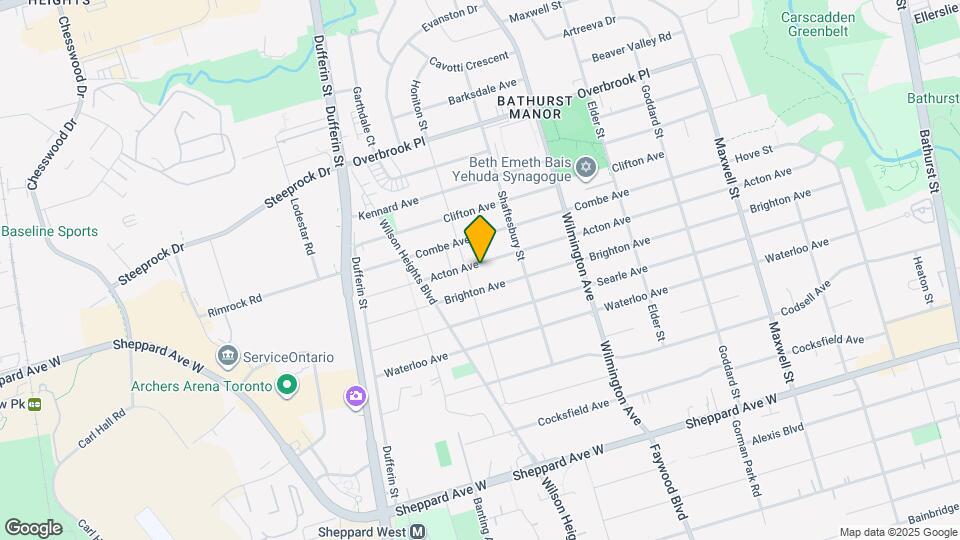 223 Acton Ave Map and Location Details