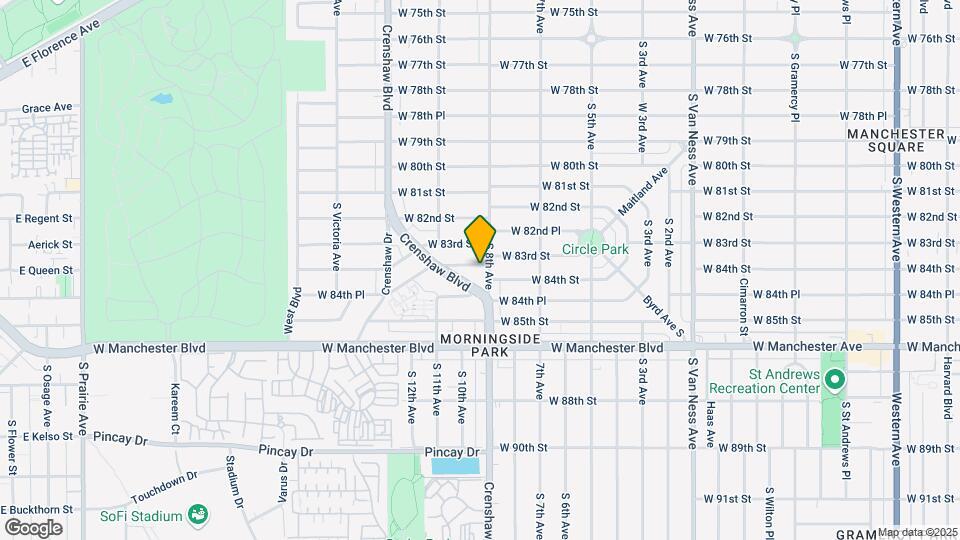 3106 W 84th St Map and Location Details
