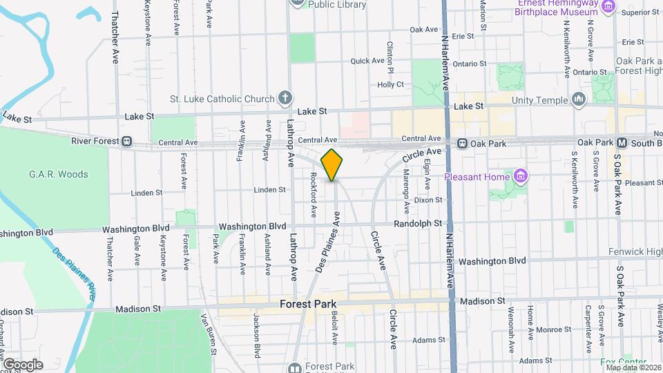 111 Des Plaines Ave Map and Location Details