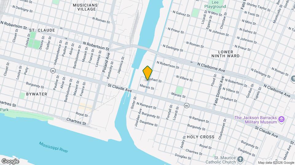 1222 Jourdan Ave Map and Location Details