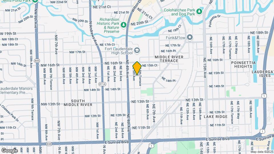 1441 NE 5th Ter Map and Location Details