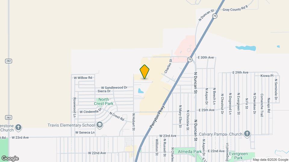 2700 N Hobart St Map and Location Details