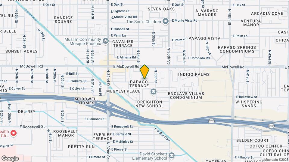 3402 E Willetta St Map and Location Details