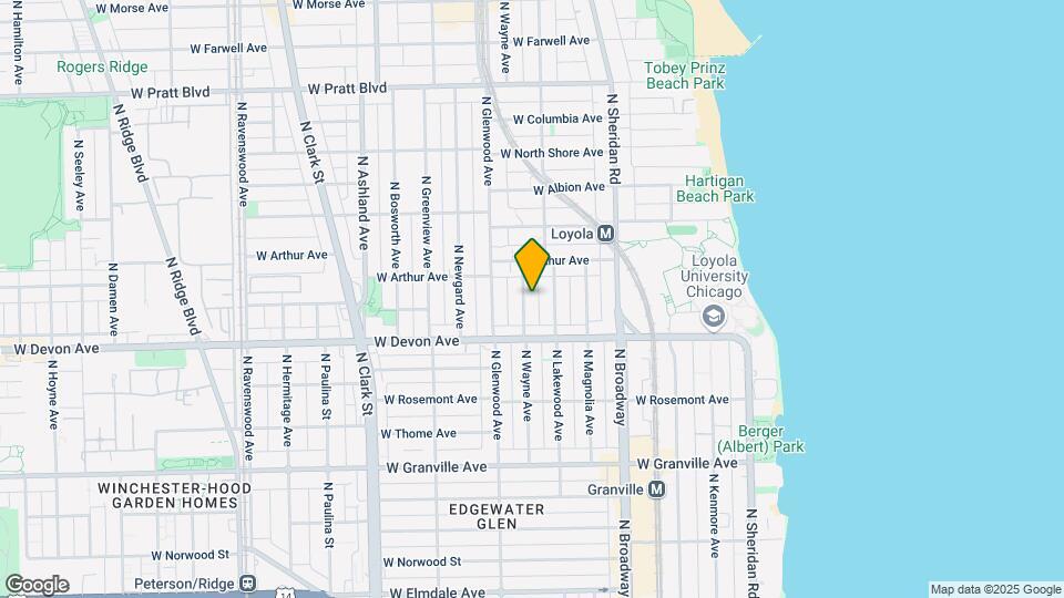 6437 N Wayne Ave Map and Location Details
