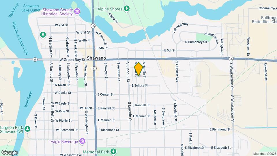 518 E Division St, Unit Upper Duplex Map and Location Details
