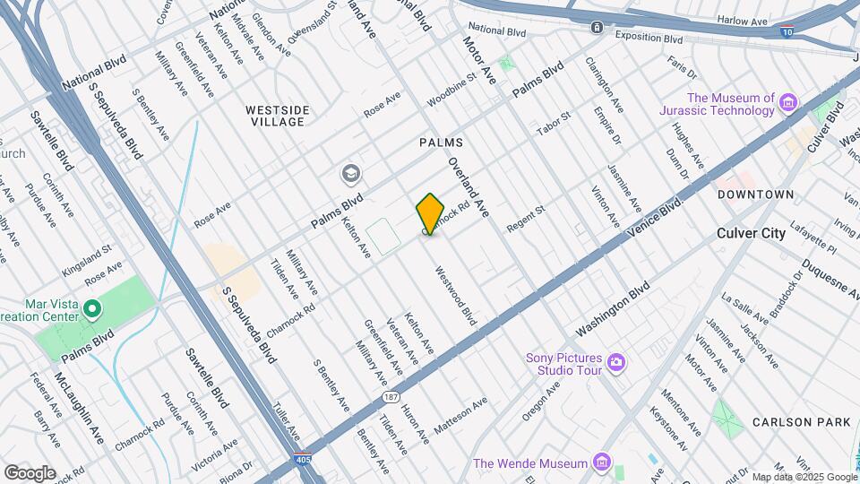 3614 Westwood Blvd Map and Location Details