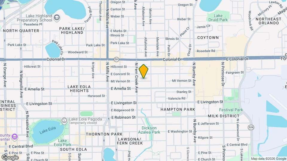 1623 Mt Vernon St Mapa y Detalles de la Ubicación