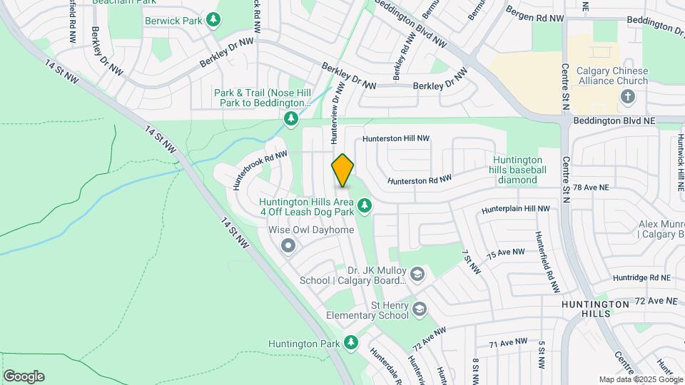 7804D Hunterview Dr NW Map and Location Details
