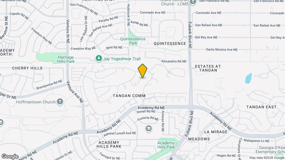 9806 Greenbrier Rd NE Map and Location Details