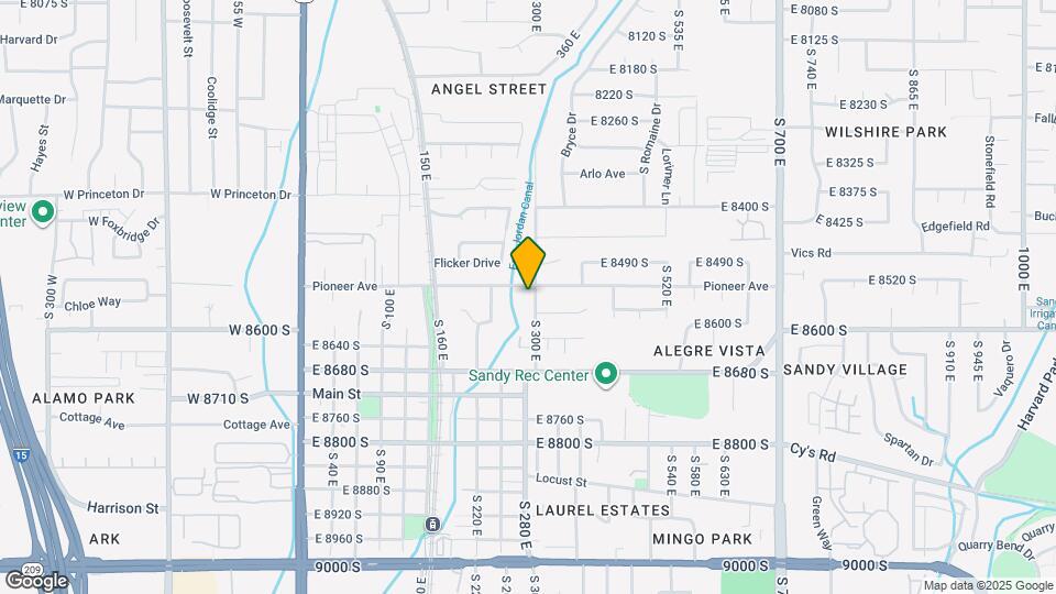 8544 S 300 E Map and Location Details