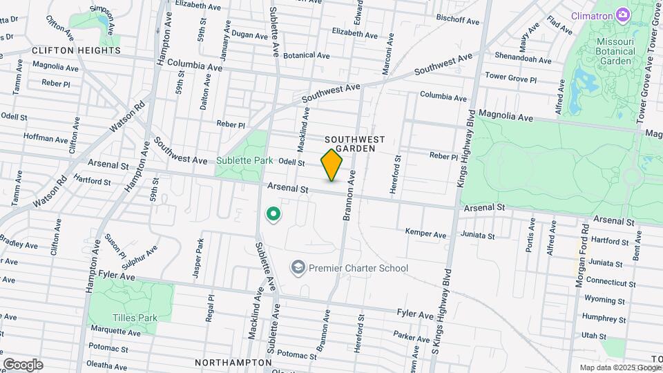 5331 Arsenal St Map and Location Details