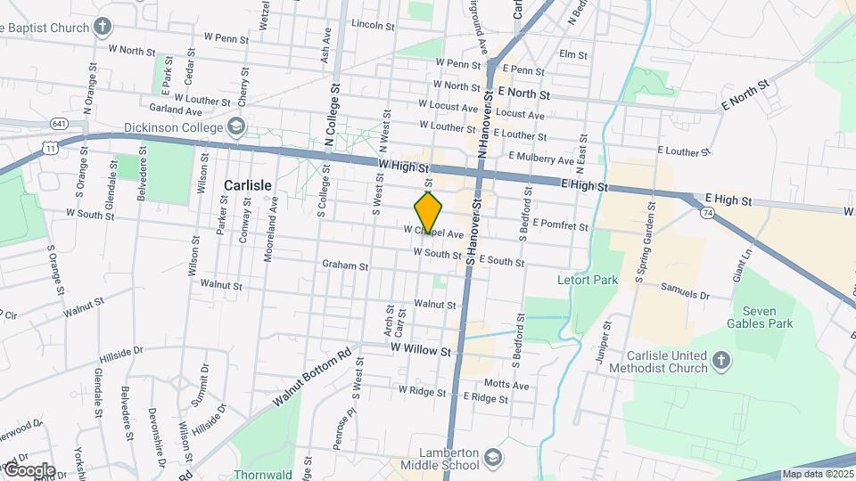 145 S Pitt St Map and Location Details