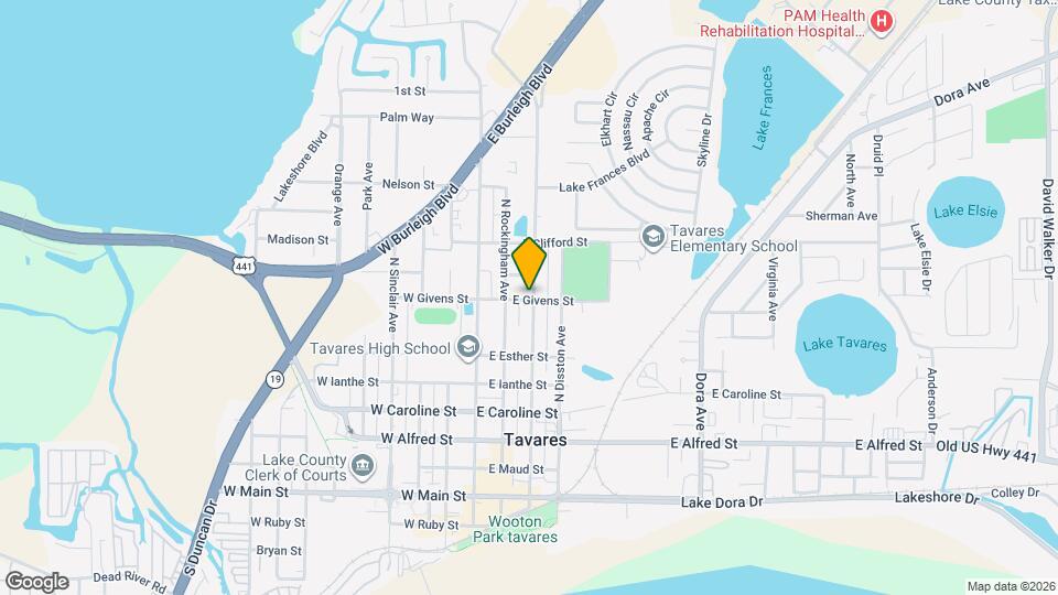 803 N St Clair Abrams Ave, Unit Downstairs Mapa y Detalles de la Ubicación