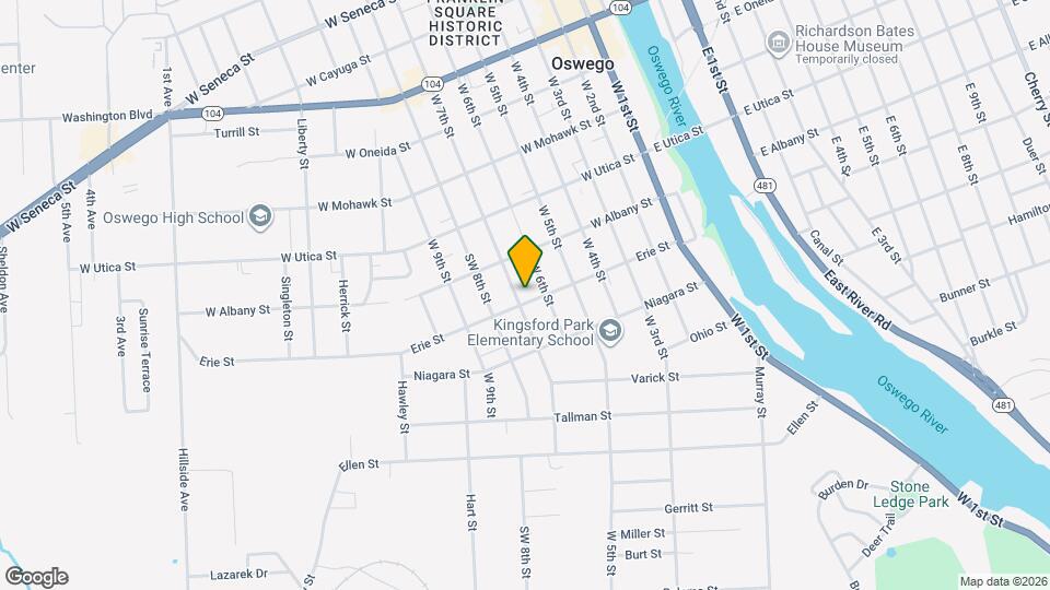 81 Erie St Map and Location Details