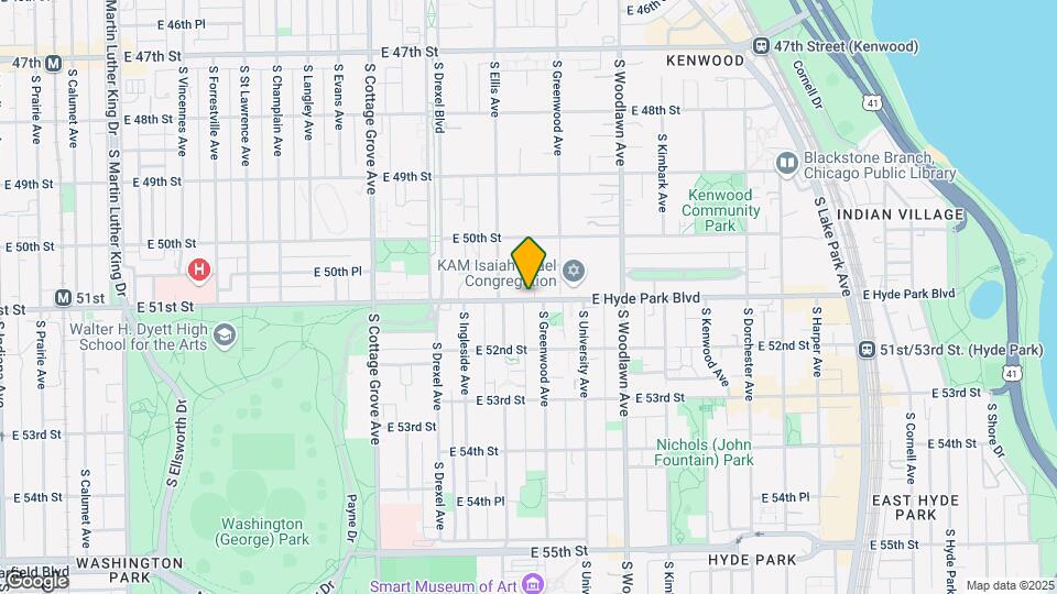 1022 E Hyde Park Blvd-Unit -1022-2N Map and Location Details