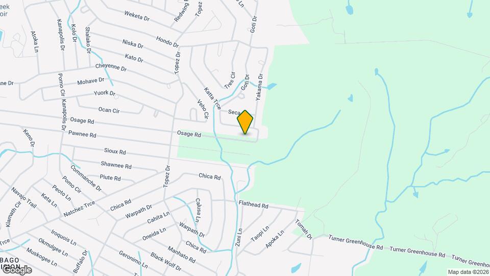 6345 Osage Rd Map and Location Details