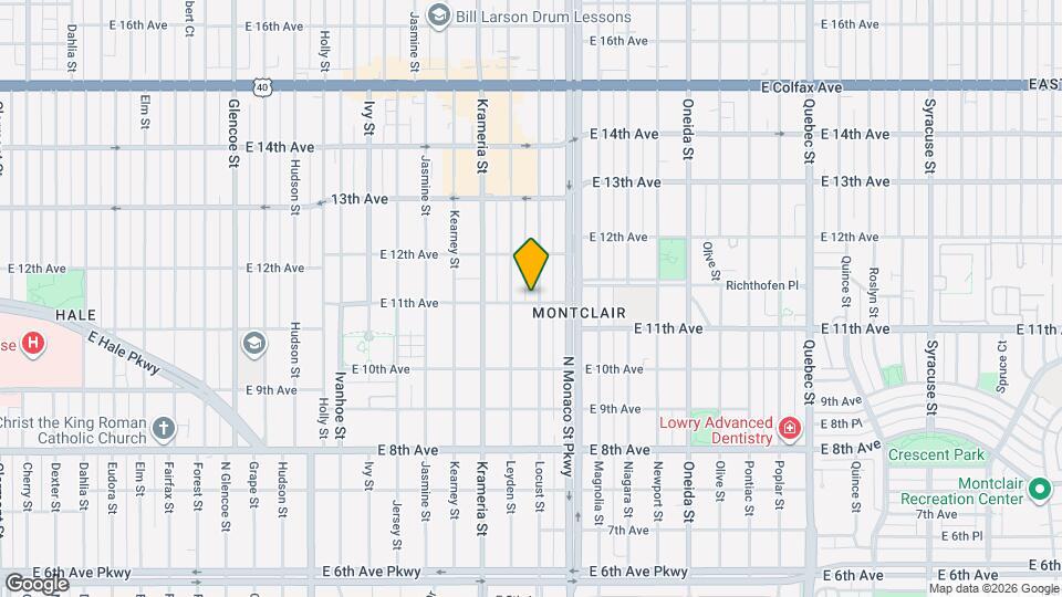 1101 Locust St Map and Location Details
