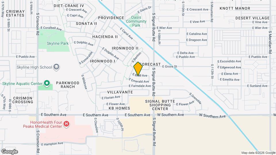 10657 E Enid Ave Map and Location Details