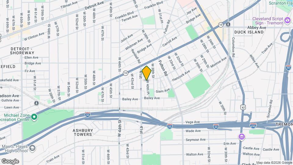 2114 W 40th St Map and Location Details