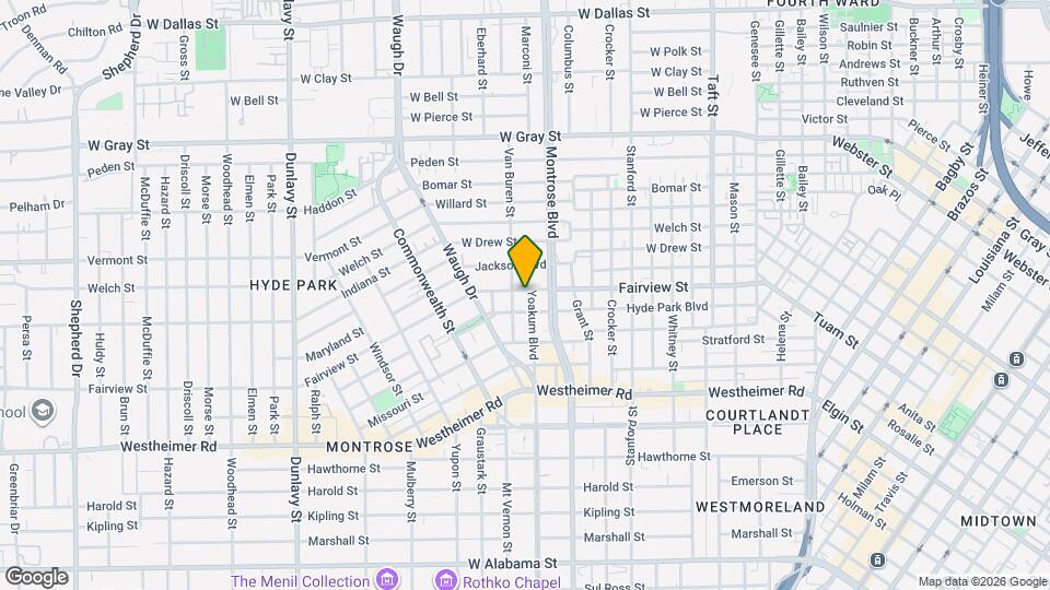 2404 Yoakum Blvd Map and Location Details