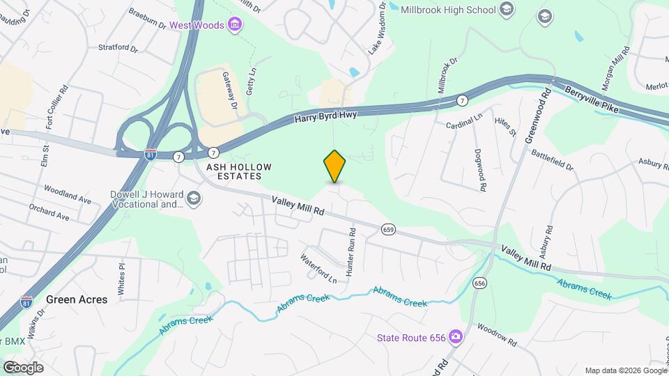 317 Ash Hollow Dr Map and Location Details