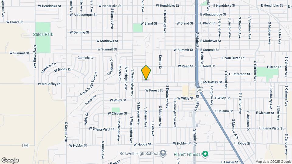 511 W McGaffey St Map and Location Details