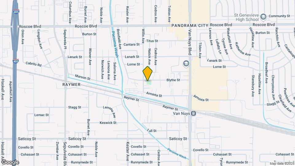 14750 Blythe St Mapa y Detalles de la Ubicación