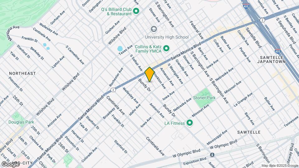 1539 S Saltair Ave Map and Location Details