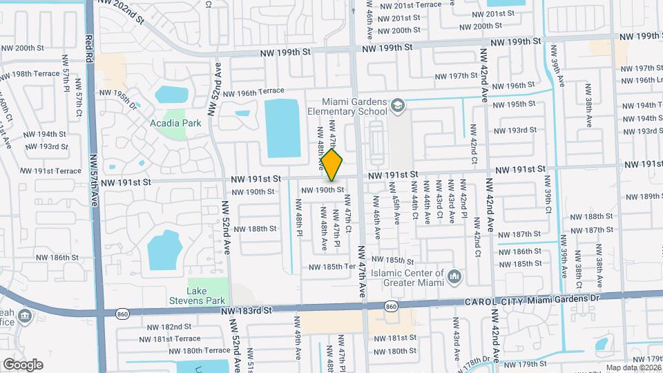 4761 NW 190th St Mapa y Detalles de la Ubicación
