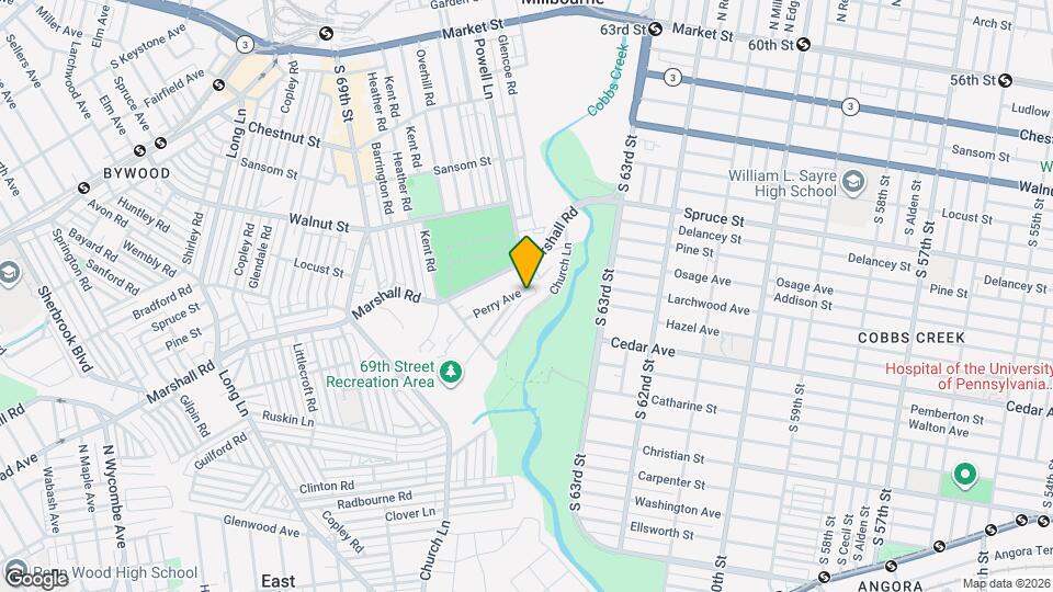 6646 Perry Ave Map and Location Details