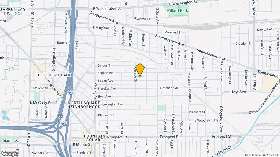 1520 Spann Ave Mapa y Detalles de la Ubicación