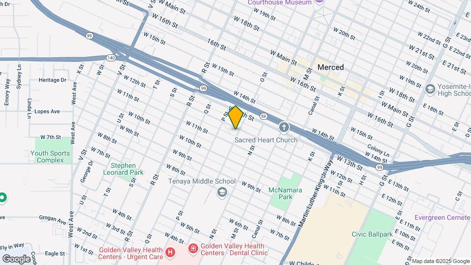 1127 O St Map and Location Details