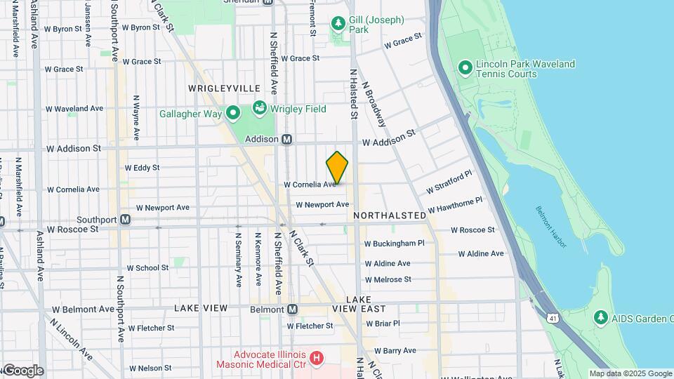 829 W Cornelia Ave, Unit 2E Mapa y Detalles de la Ubicación