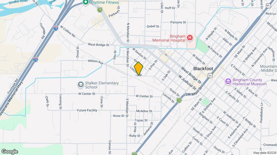 640 Lincoln St Map and Location Details