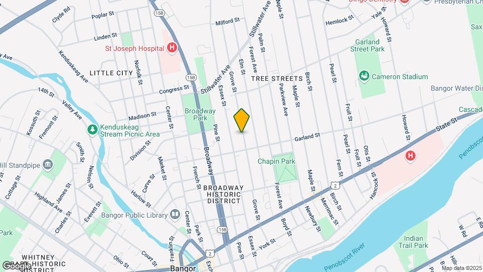 154 Grove St, Unit 2 Map and Location Details