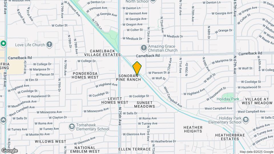 7322 W Wolf St Map and Location Details