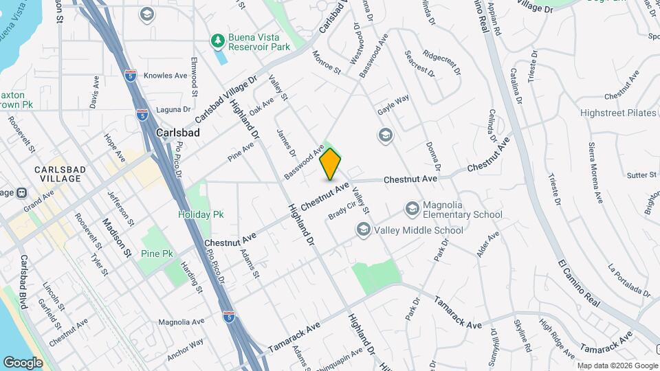 1604 Chestnut Ave Map and Location Details