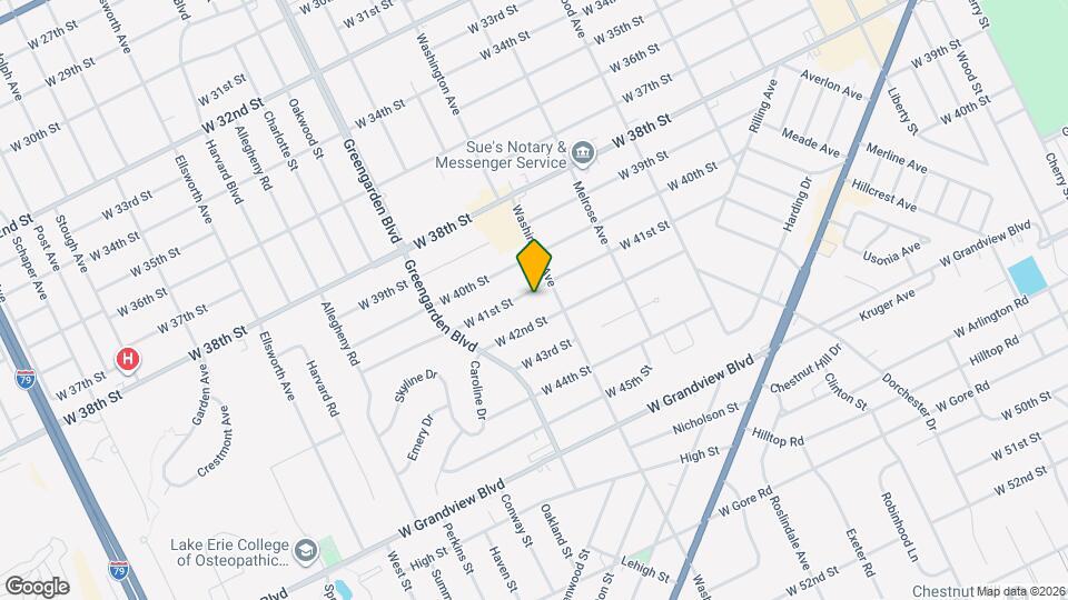 1523 W 41st St Mapa y Detalles de la Ubicación