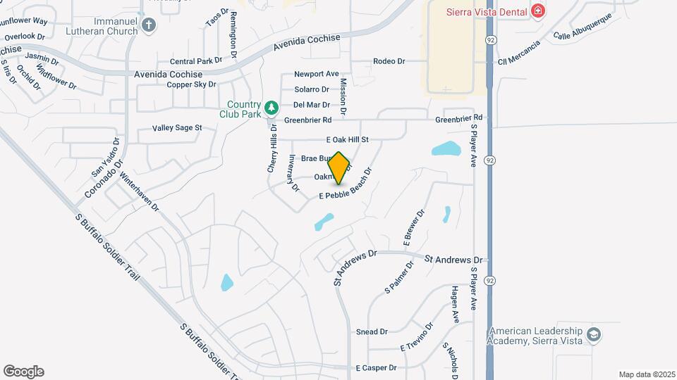 3107 E Pebble Beach Dr Map and Location Details