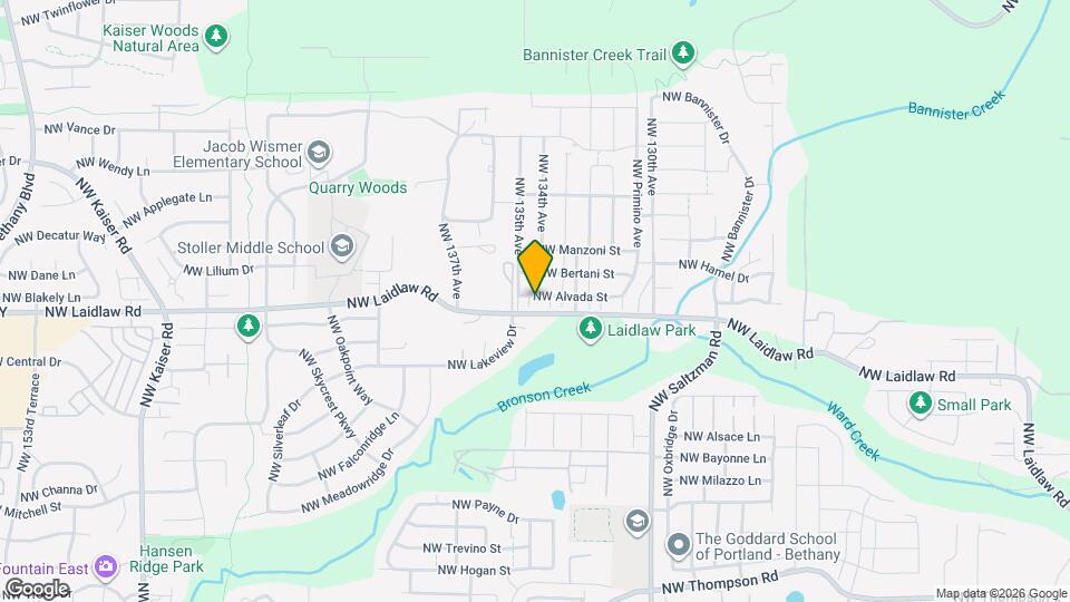 13470 NW Alvada St Map and Location Details