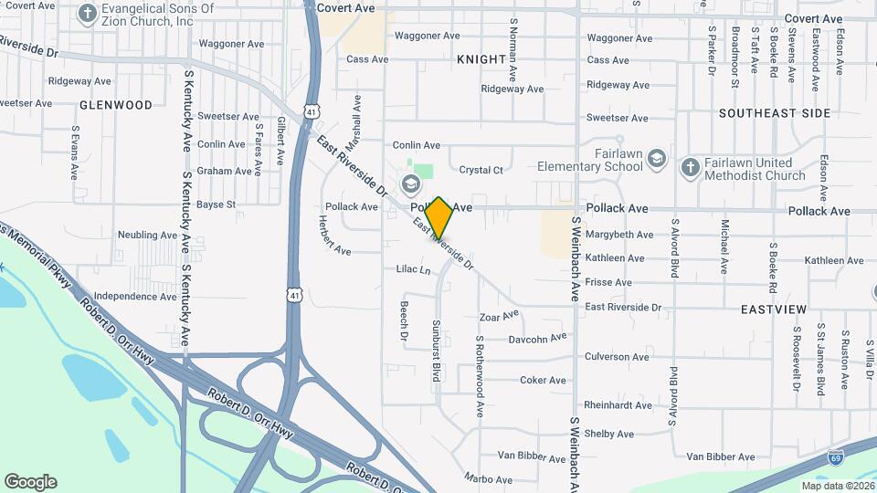 1531 E Riverside Dr Map and Location Details