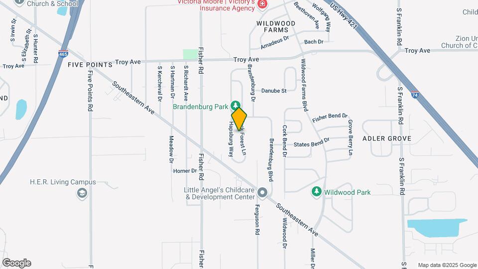 3340 Black Forest Ln Map and Location Details