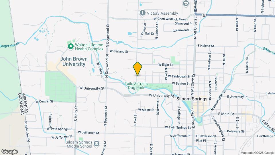 806 W Tahlequah St, Unit B Map and Location Details