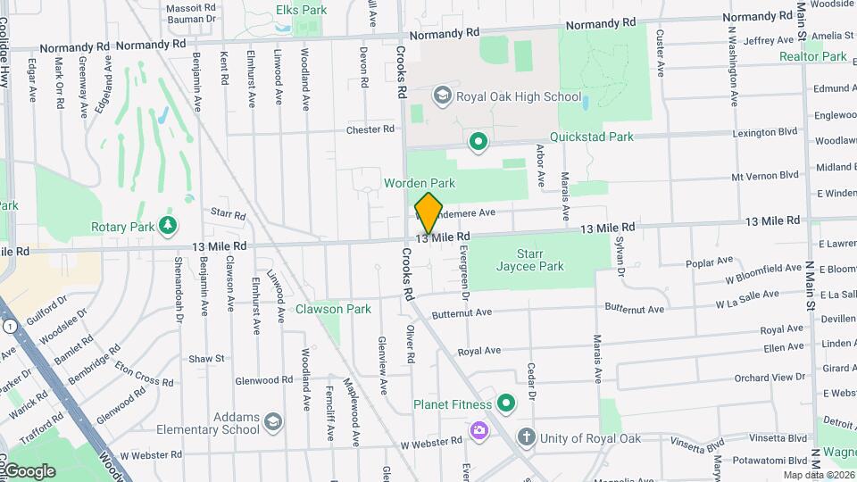 Arlington Townhomes & Apartments Map and Location Details