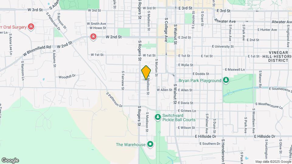 1004 S Madison St Map and Location Details