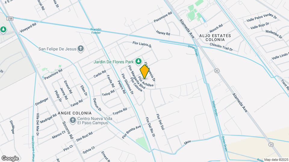 11629 Flor Achillea Map and Location Details